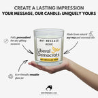 Liberal Democrats: Custom Message Personalised Candle | Lib Dem Supporter Message Soy Wax Candle Gift Etsy