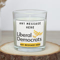 Liberal Democrats: Custom Message Personalised Candle | Lib Dem Supporter Message Soy Wax Candle Gift Etsy
