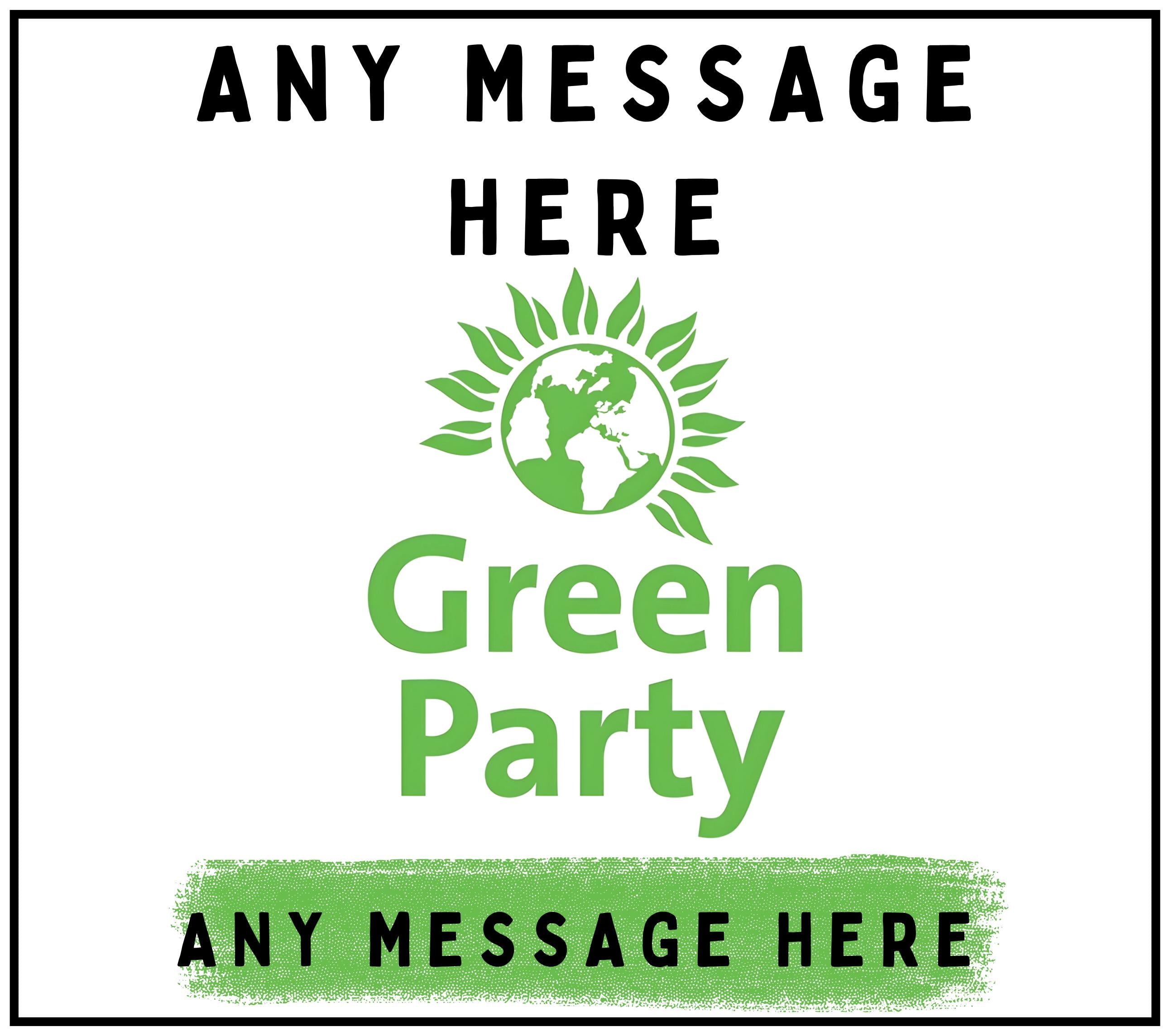 Personalised Green Party Soy Wax Candle: Eco-Friendly Political Gift Etsy