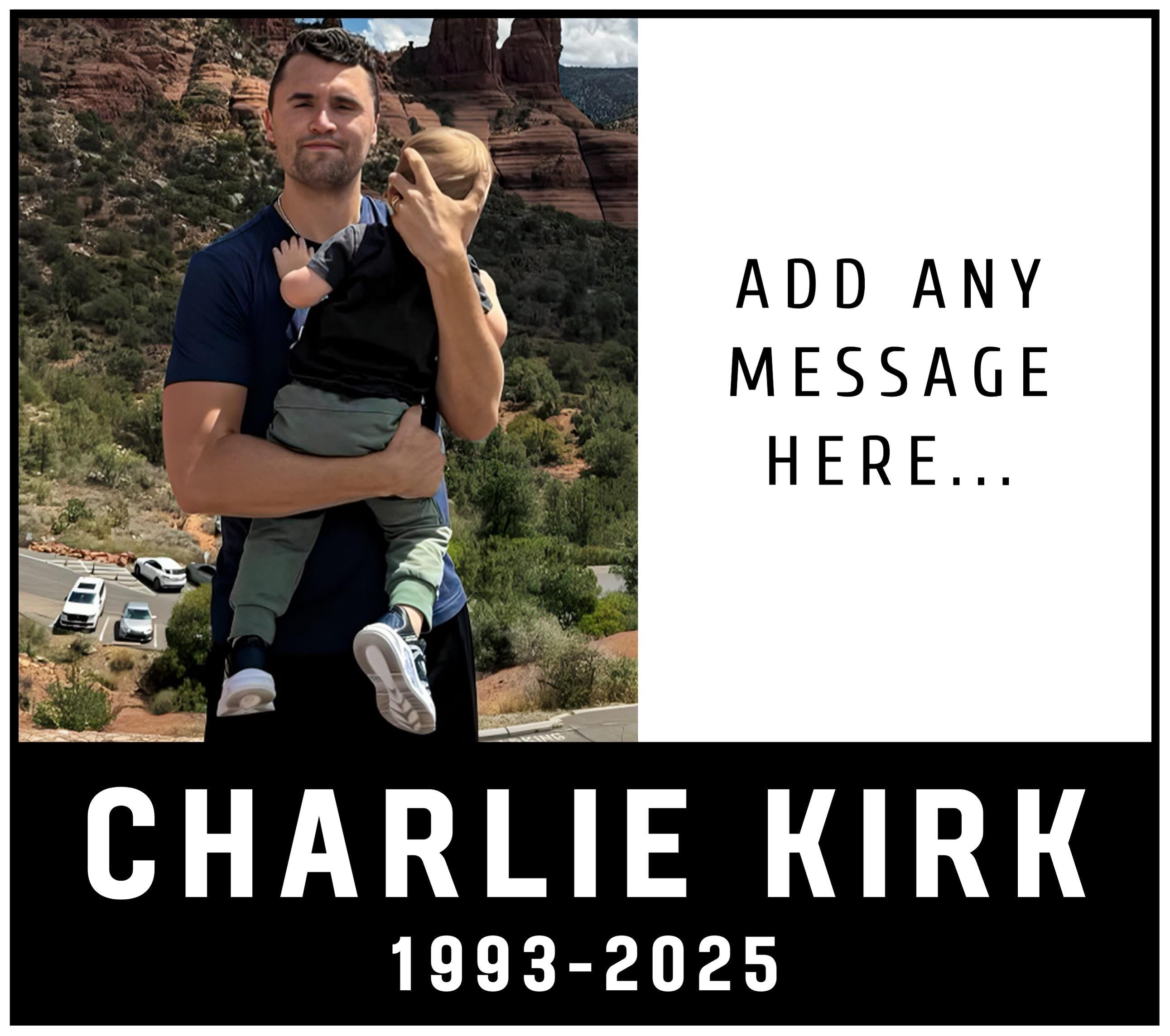 Any Message Charlie Kirk Personalised Candle | Remembering Charlie Kirk | Custom Charlie Kirk Candle Gift | Personalised Photo Tribute Gift Etsy