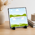 Personalised three photo search bar collage photo slate - lifestyle placement with photo placeholders