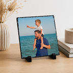 Personalised simple full photo slate - lifestyle display with example photo