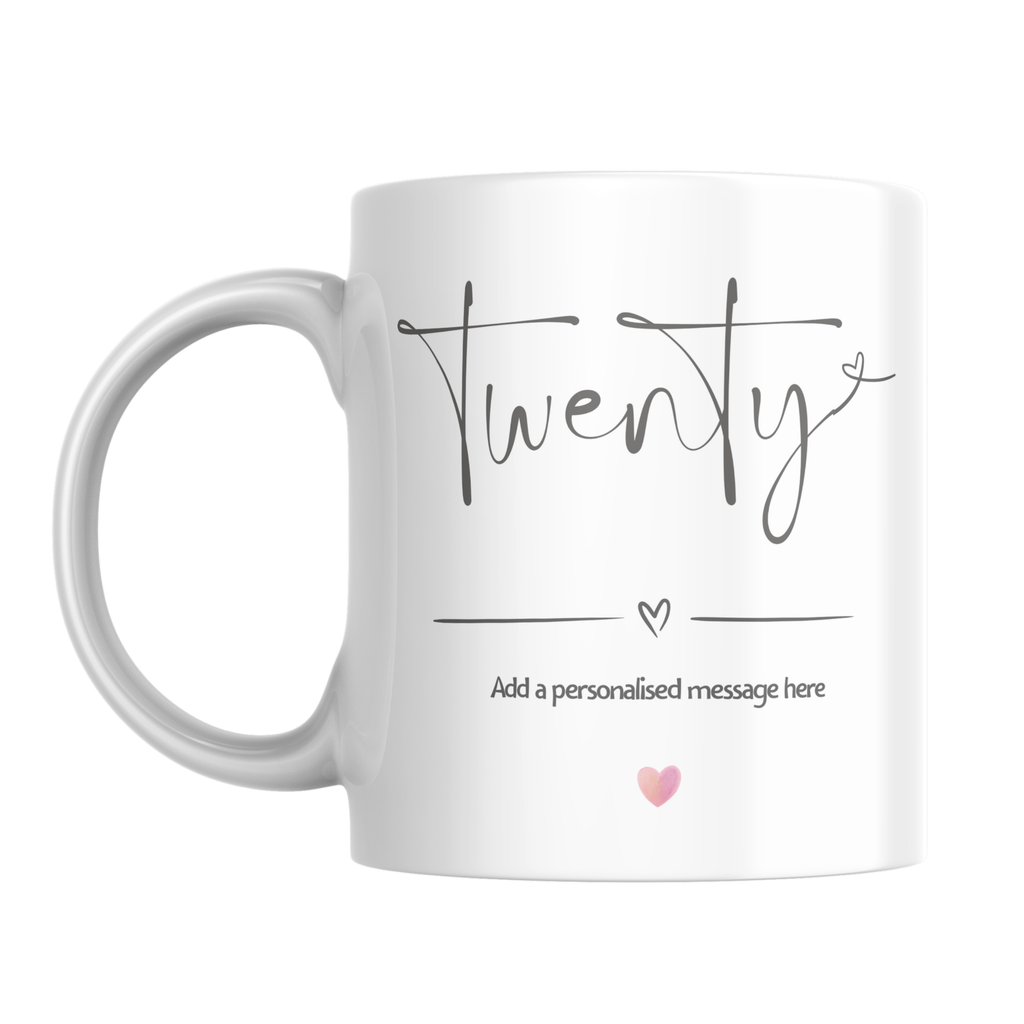 20th Birthday Mug – front view