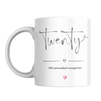20th Birthday Mug – front view