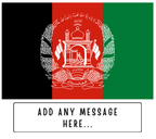 Personalised Afghanistan flag mug – flat source artwork with space for a personalised message