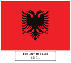 Personalised Albania flag mug – flat source artwork with space for a personalised message