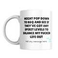 Balance My Life Spirit Level Mug – front view
