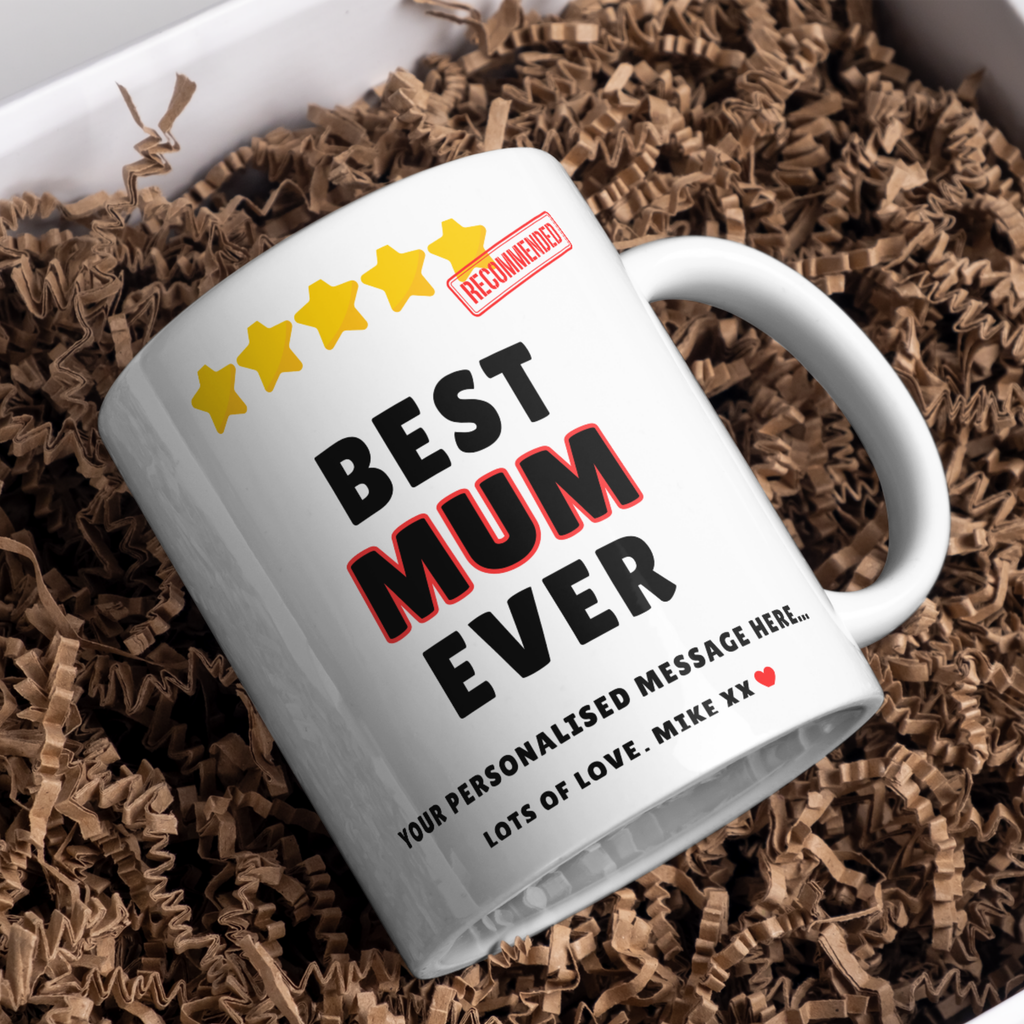 Best Mum Ever Mug – gift presentation on paper packing