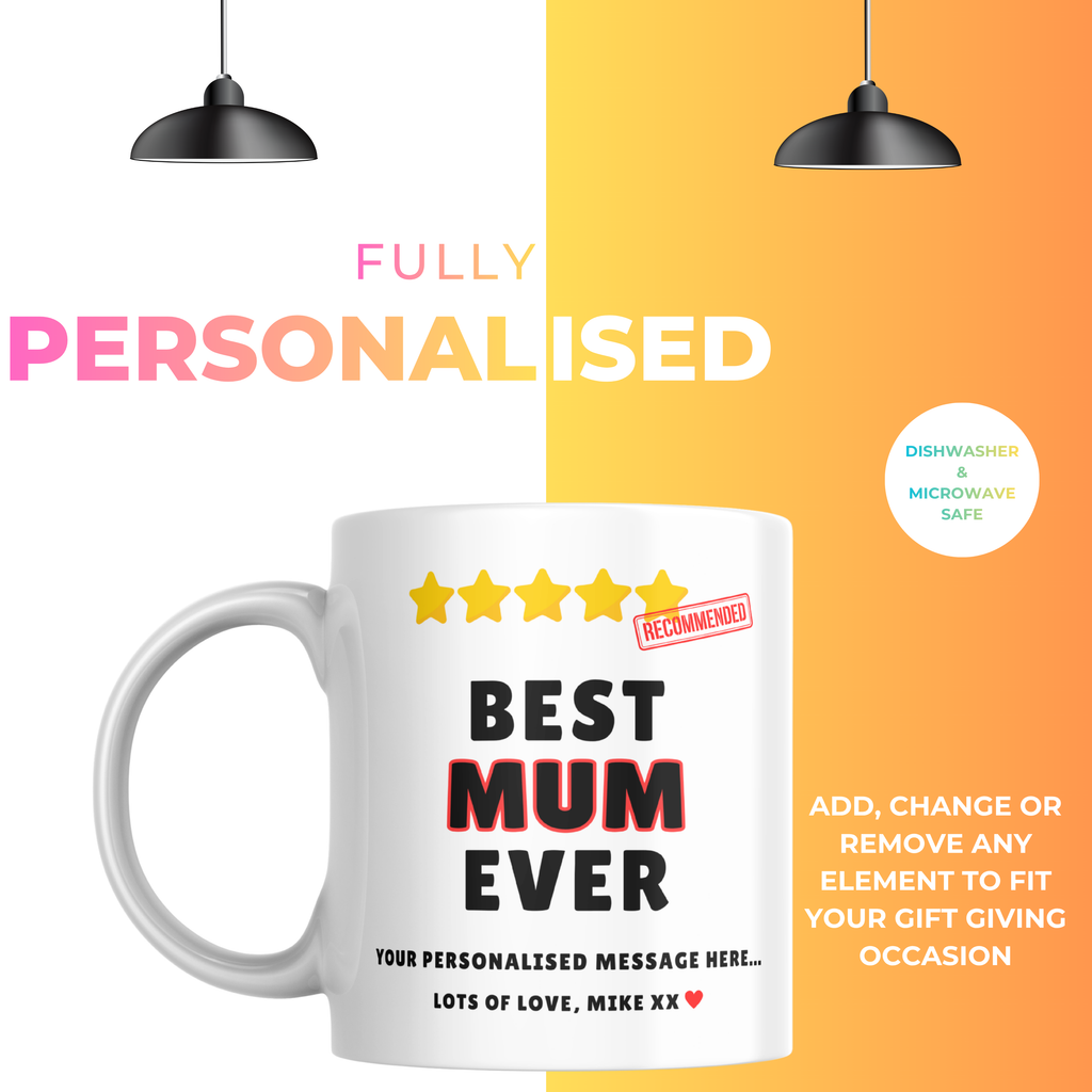 Best Mum Ever Mug – personalisation information