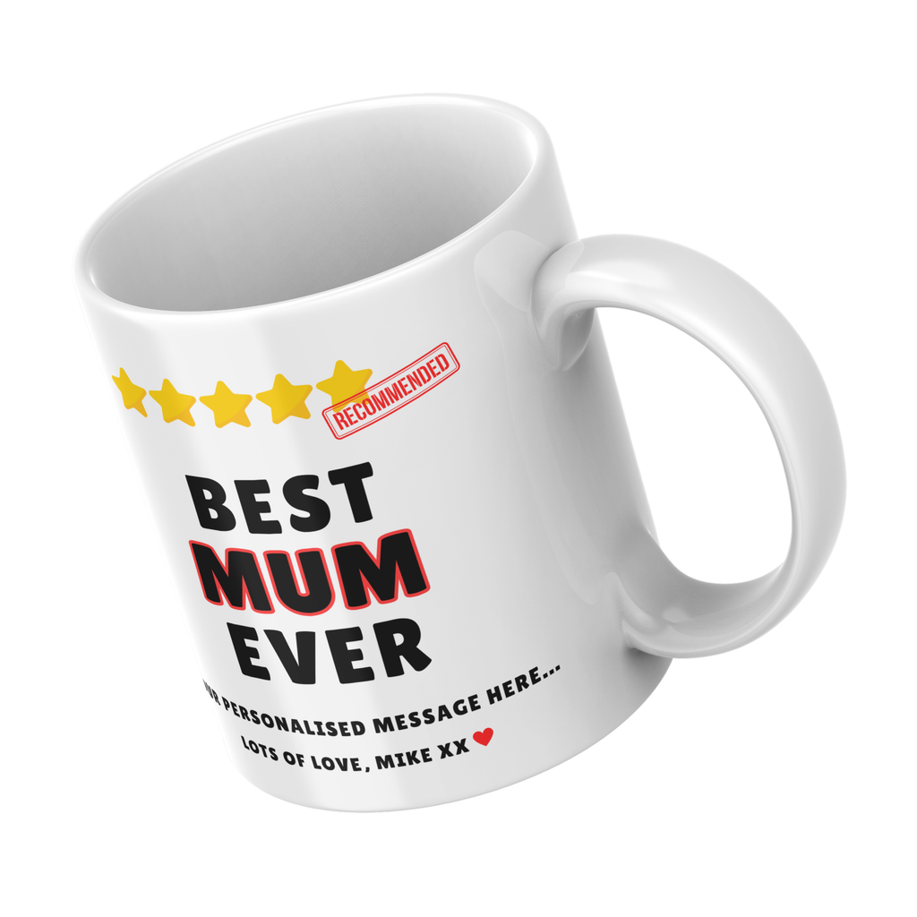 Best Mum Ever Mug – angled view
