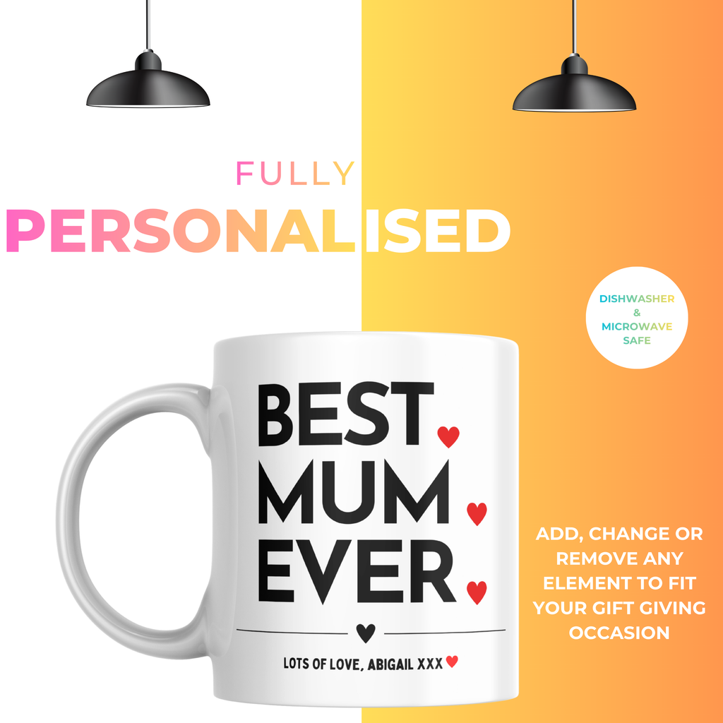 Best Mum Ever Mug – personalisation information