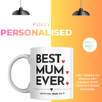 Best Mum Ever Mug – personalisation information