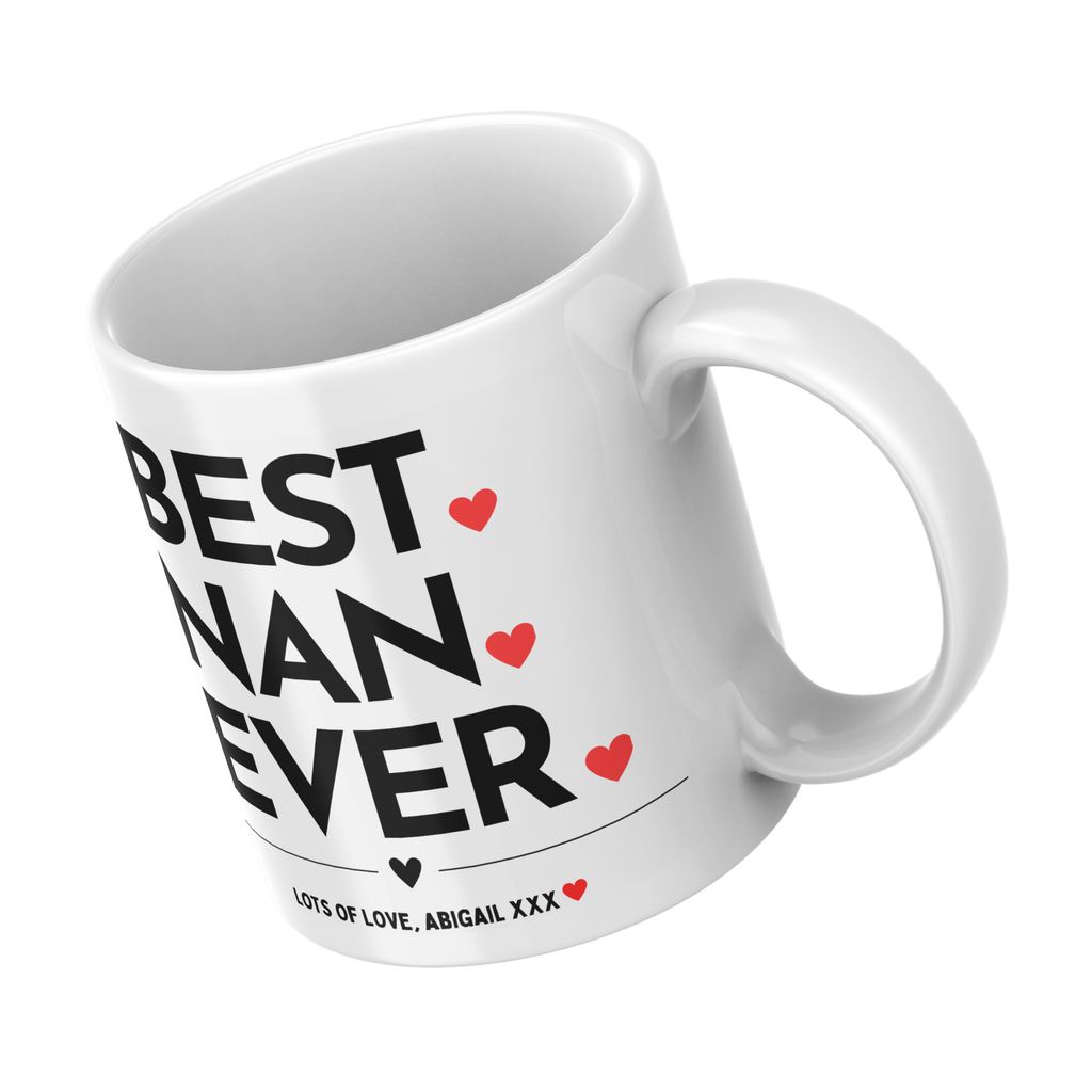 Best Nan Ever Mug – angled view