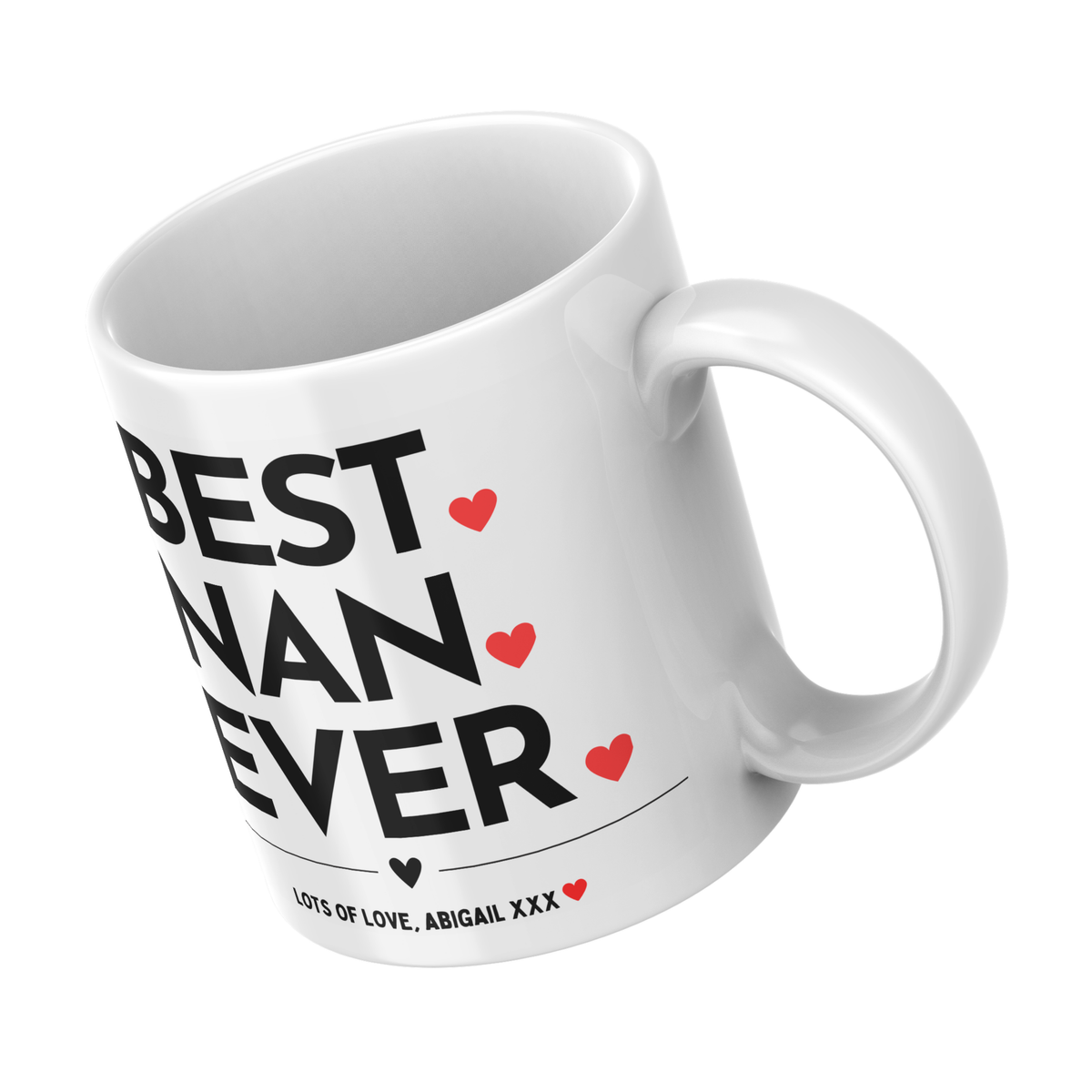 Best Nan Ever Mug – angled view