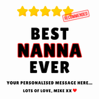 Best Nanna Ever Mug – original flat artwork