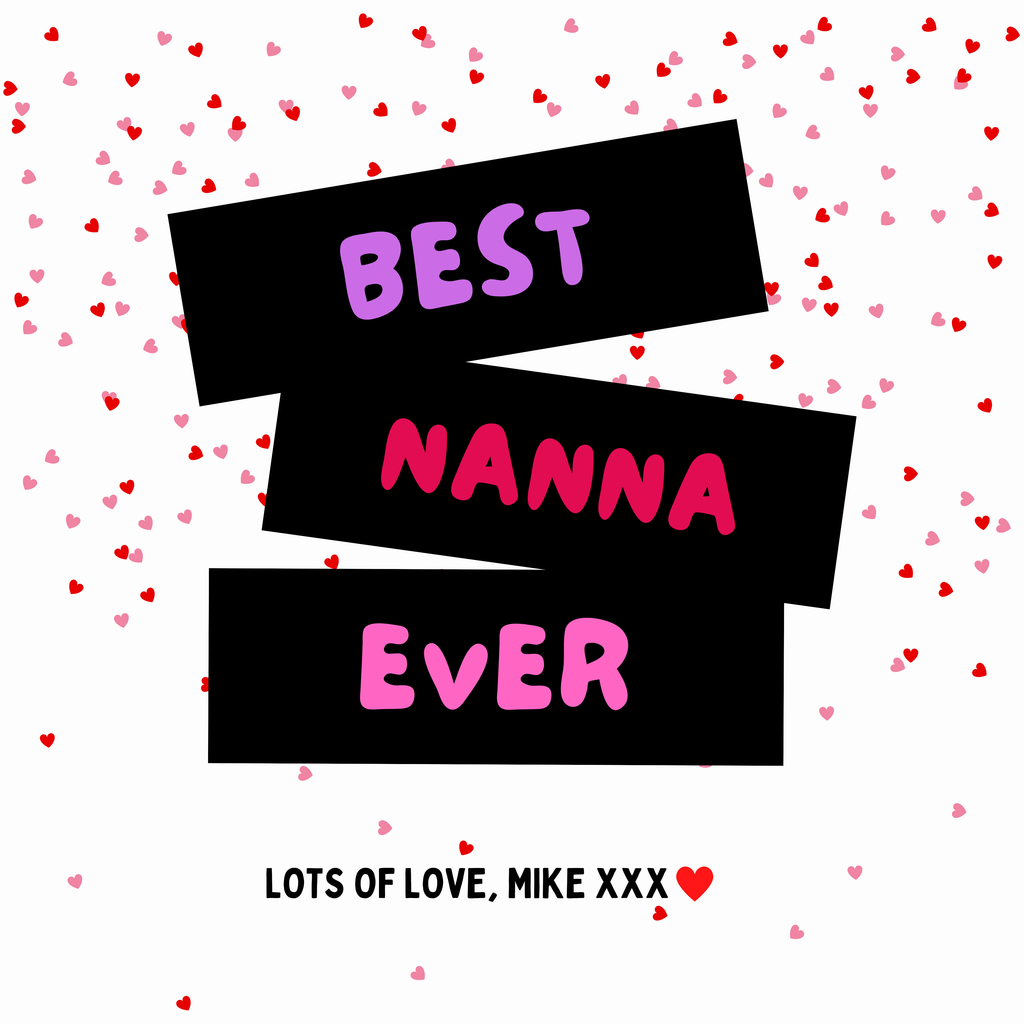 Best Nanna Ever Mug – original flat artwork