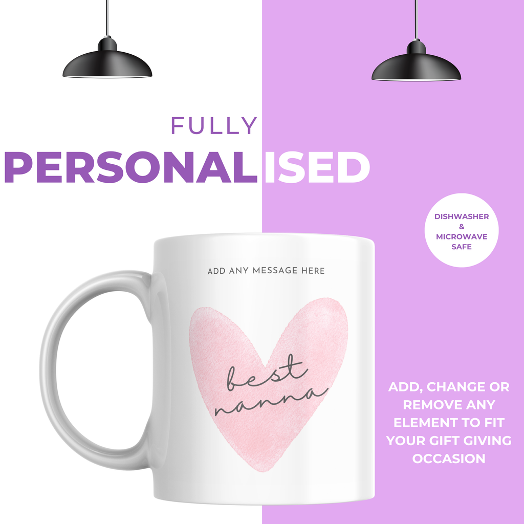 Best Nanna Mug – personalisation information