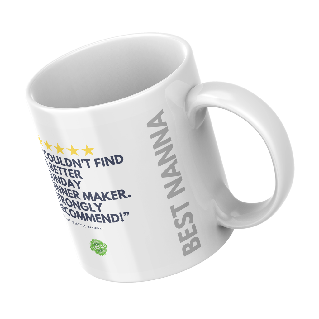 Best Nanna Sunday Dinner Mug – angled view