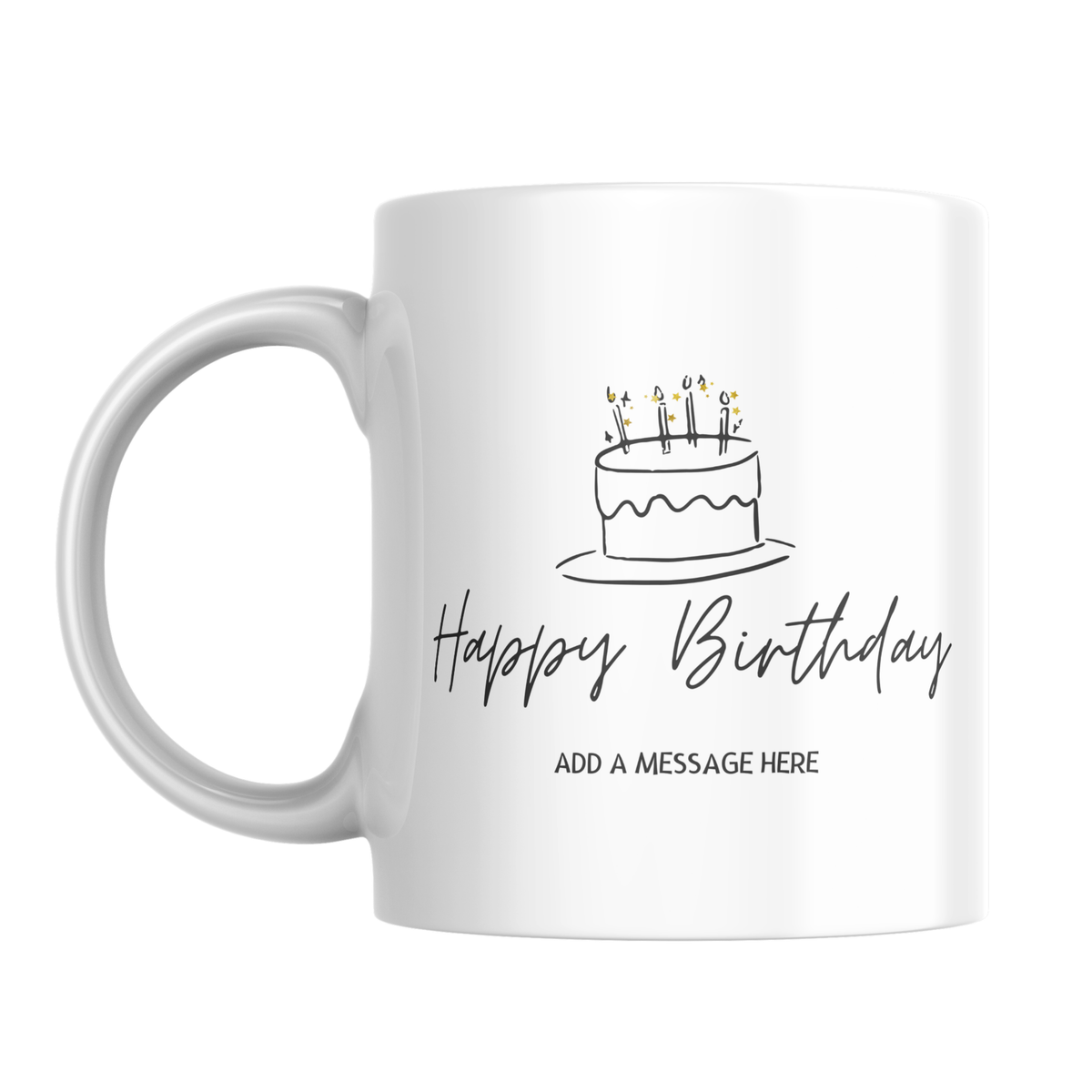 Birthday Cake Mug – front view