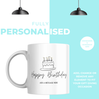 Birthday Cake Mug – personalisation information