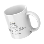 Birthday Cake Mug – angled view