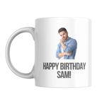 Birthday Portrait Mug – front view with example photo