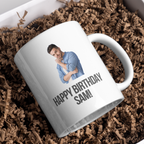 Birthday Portrait Mug – gift presentation on paper packing