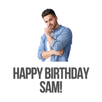 Birthday Portrait Mug – flat artwork with example photo
