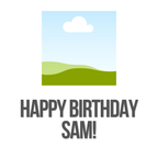 Birthday Portrait Mug – flat artwork showing photo placeholder