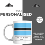 Personalised Botswana flag mug – personalisation and care information