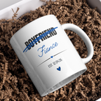 Boyfriend to Fiancé Engagement Mug – gift presentation on paper packing