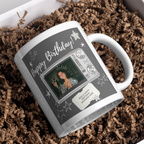 Camera Photo Birthday Mug – gift presentation on paper packing