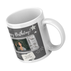 Camera Photo Birthday Mug – angled view