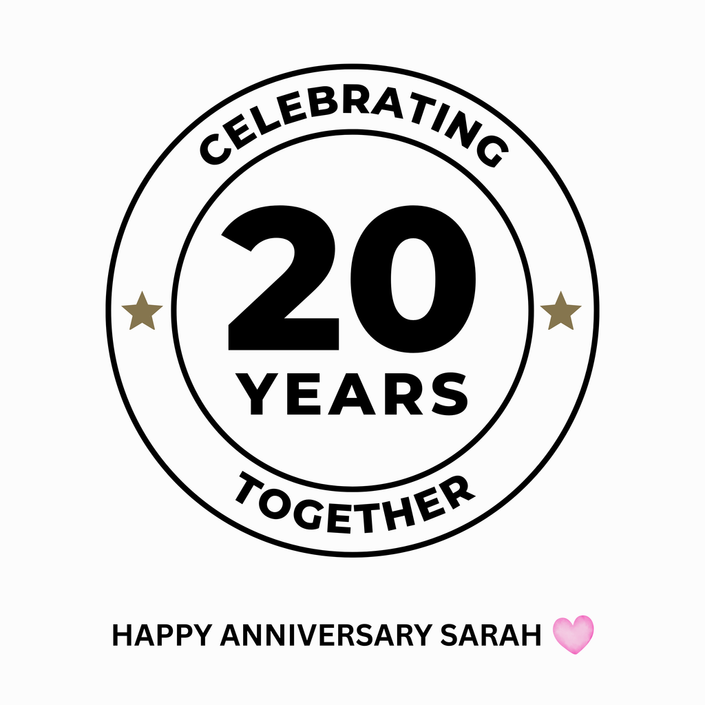 Celebrating Years Together Anniversary Mug – original flat artwork