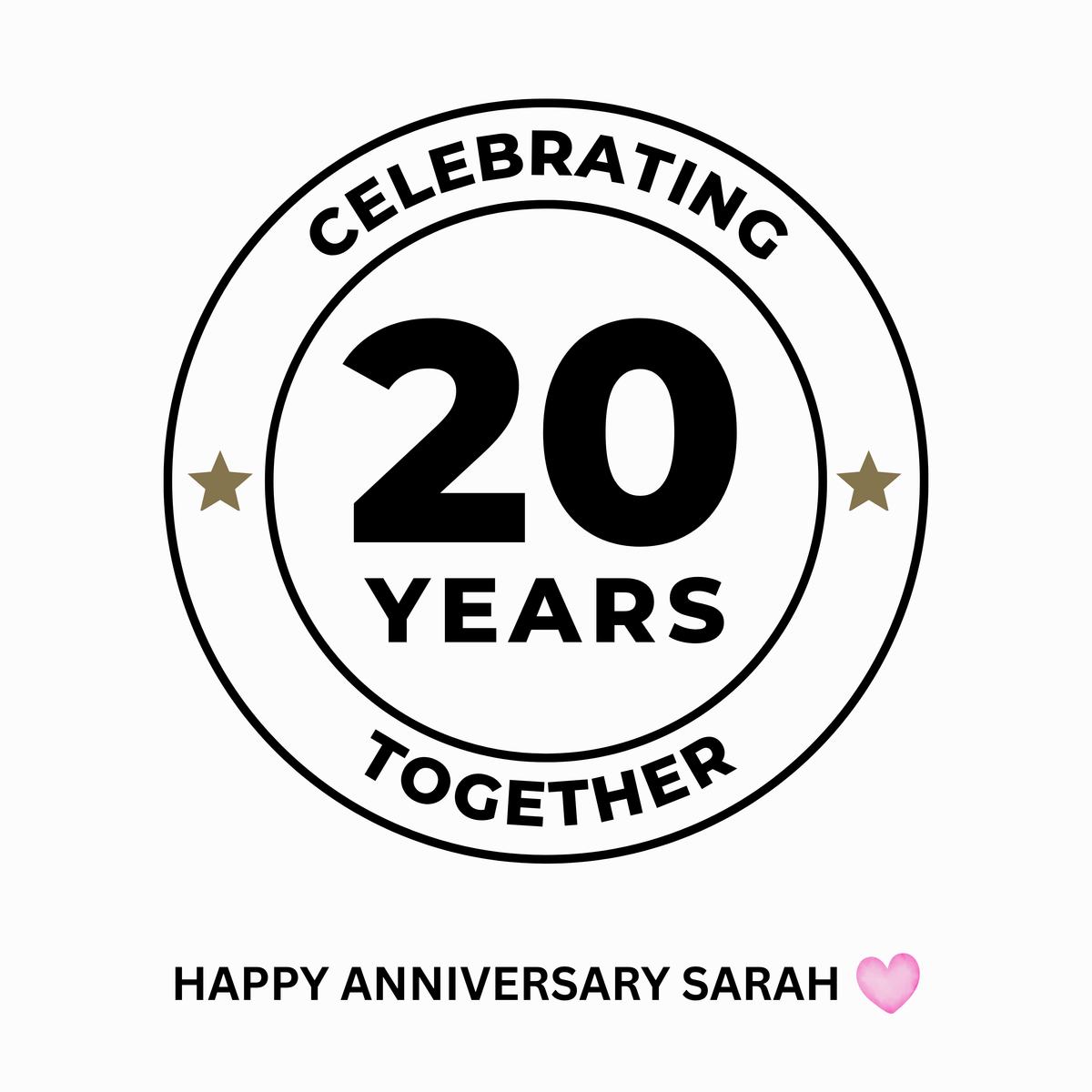Celebrating Years Together Anniversary Mug – original flat artwork