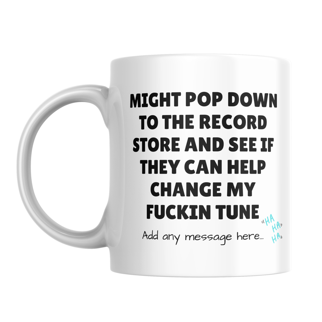 Change My Tune Record Store Mug – front view
