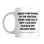 Change My Tune Record Store Mug – front view