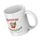 Christmas Is Nearly Here Santa Mug – angled view
