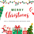 Christmas Lights and Presents Mug – original flat artwork