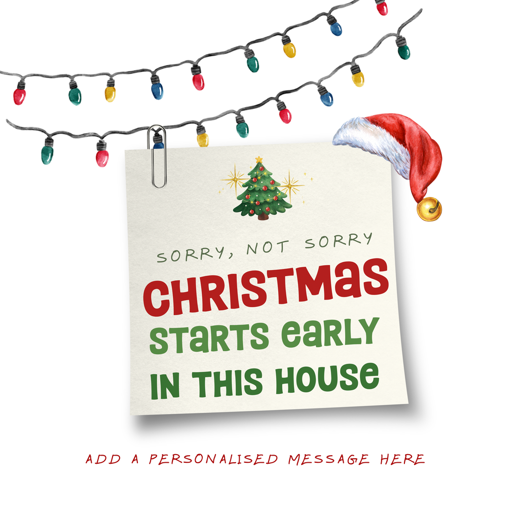 Christmas Starts Early in This House Mug – original flat artwork