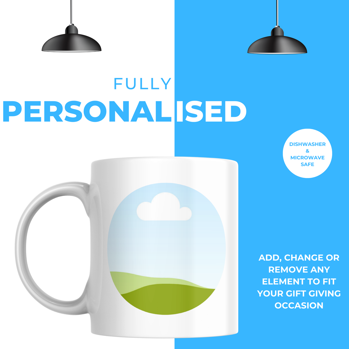Circular Photo Mug – personalisation information