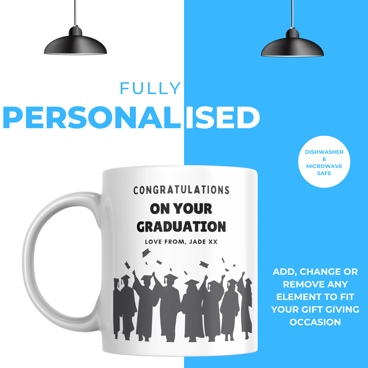 Congratulations on Your Graduation Mug – personalisation information