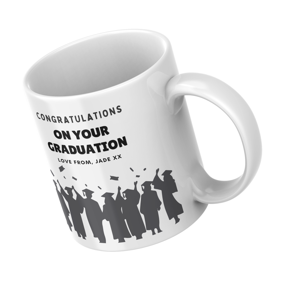 Congratulations on Your Graduation Mug – angled view