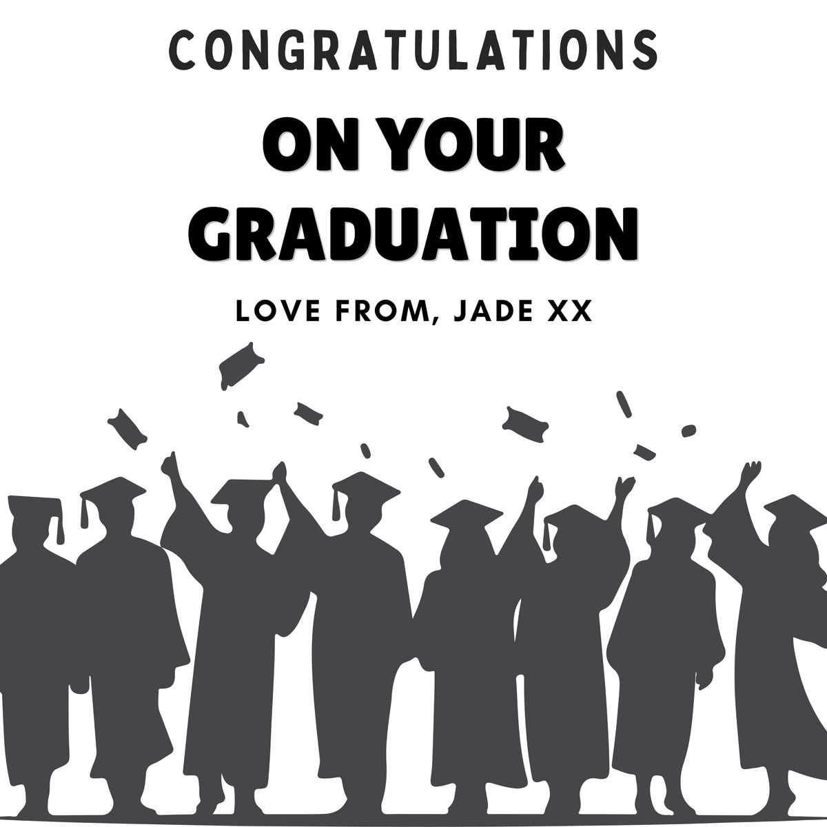 Congratulations on Your Graduation Mug – original flat artwork