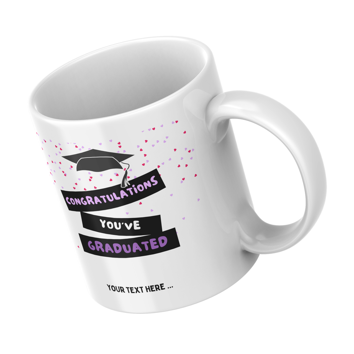 Congratulations You’ve Graduated Mug – angled view
