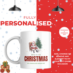 Cosy Santa Chair Christmas Mug – personalisation information