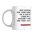 Couldn’t Find Your Name on a Coke Can Mug – front view