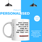 Couldn’t Find Your Name on a Coke Can Mug – personalisation information