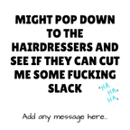 Cut Me Some Slack Hairdresser Mug – original flat artwork