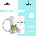 Cute Frog Birthday Mug – personalisation information